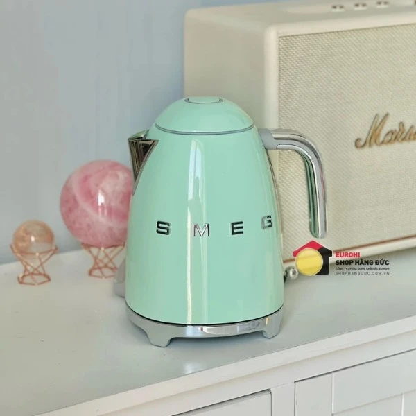Ấm siêu tốc SMEG KLF03PGEU Pastel Green 1,7L 2400W màu xanh mint
