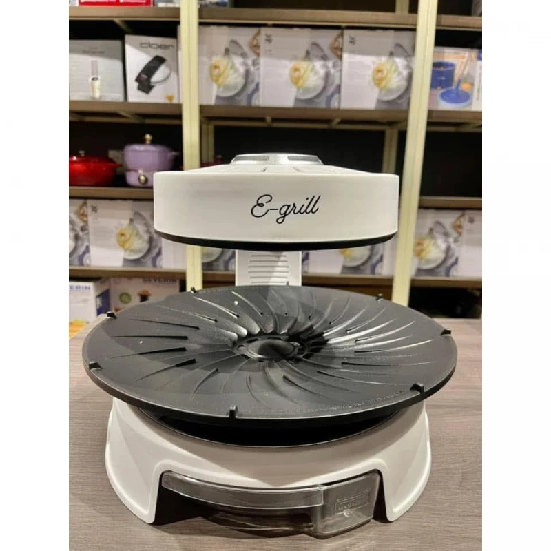 Bếp nướng không khói Egrill màu trắng (bản cơ)
