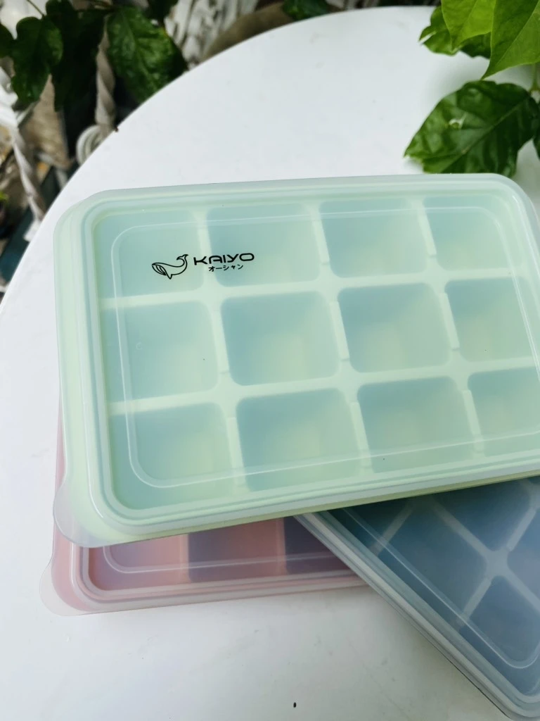 Bộ 3 khay đá silicone Kaiyo 12 viên 8936212088159