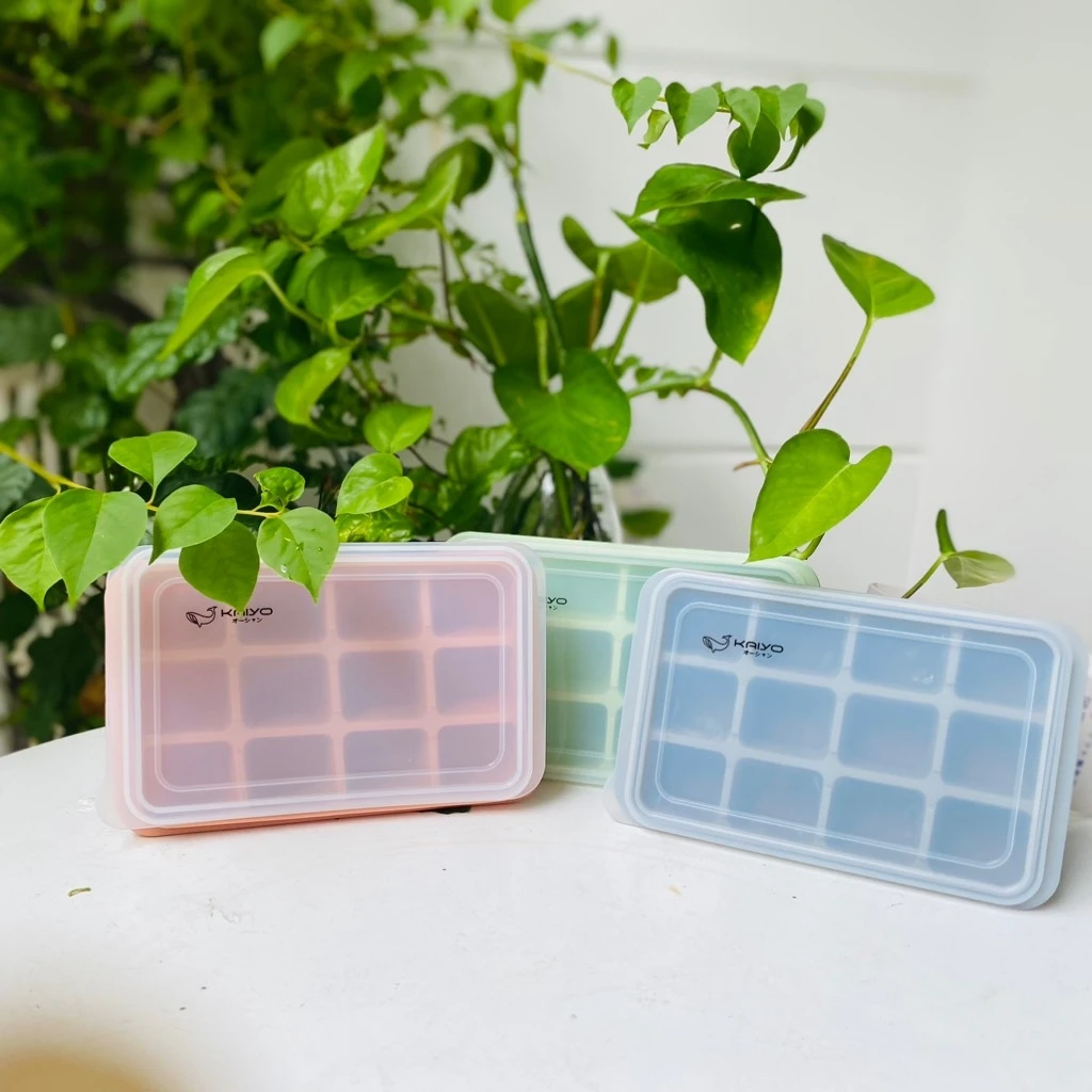 Bộ 3 khay đá silicone Kaiyo 12 viên 8936212088159