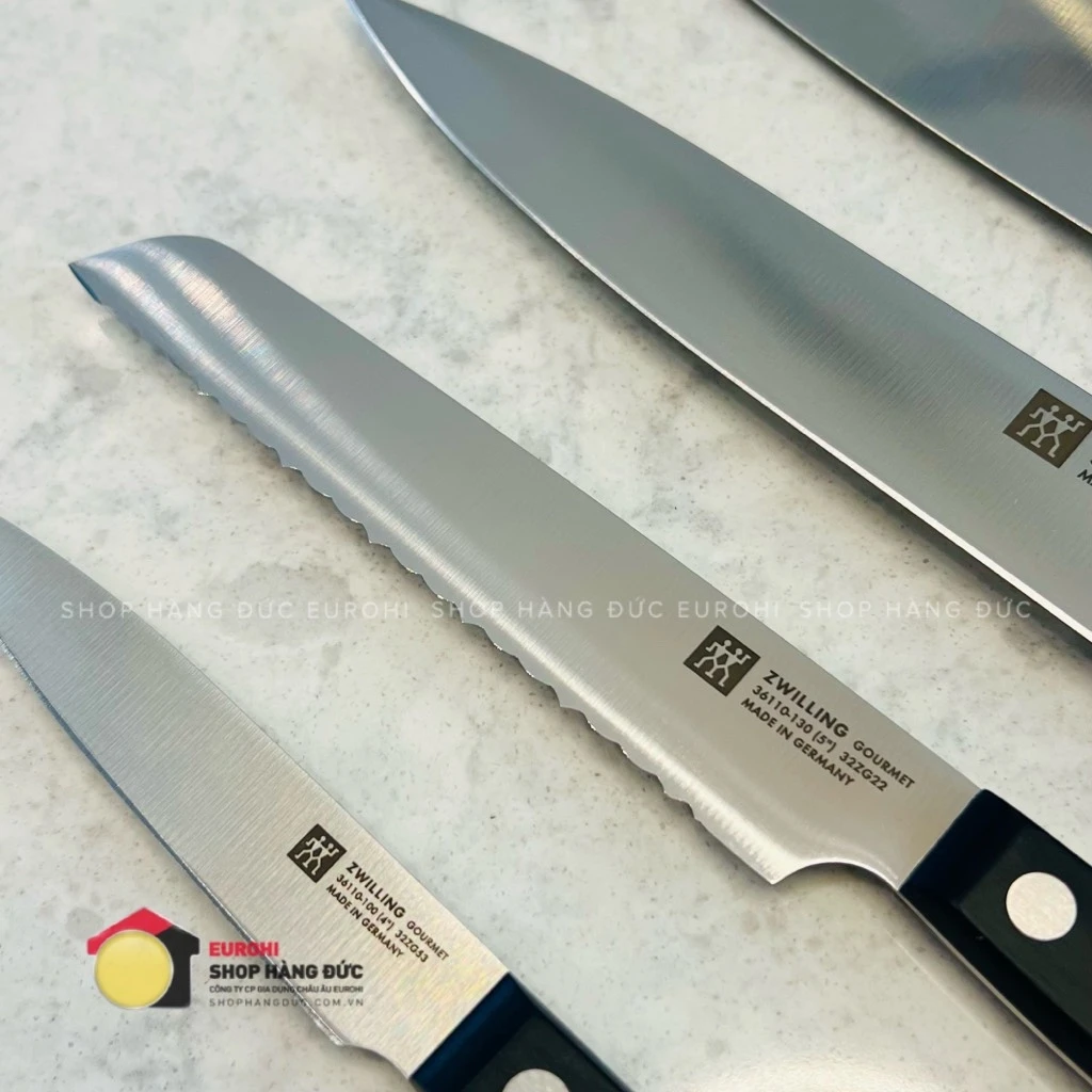 Bộ dao tự mài Zwilling Gourmet cao cấp 7 món 36133-510 (màu đỏ)