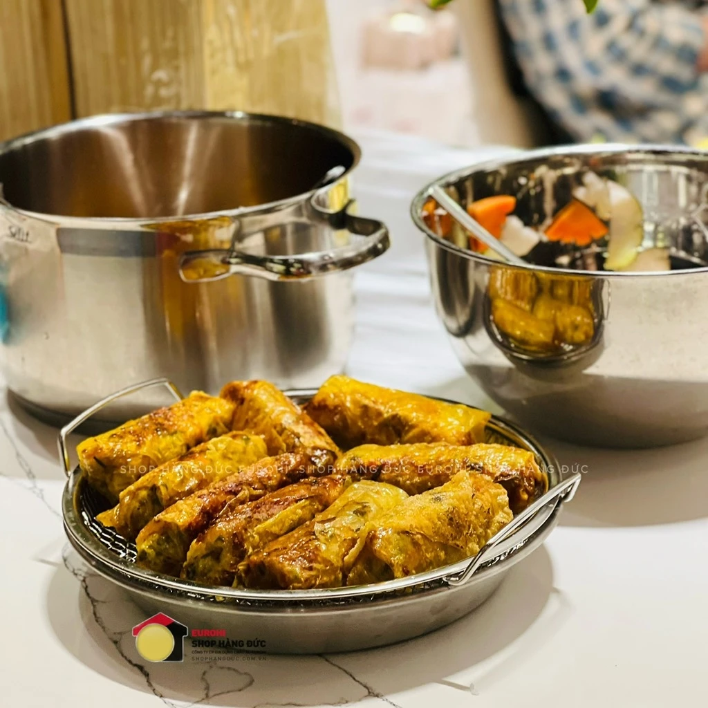 Bộ ráo dầu inox Chockmen 24cm