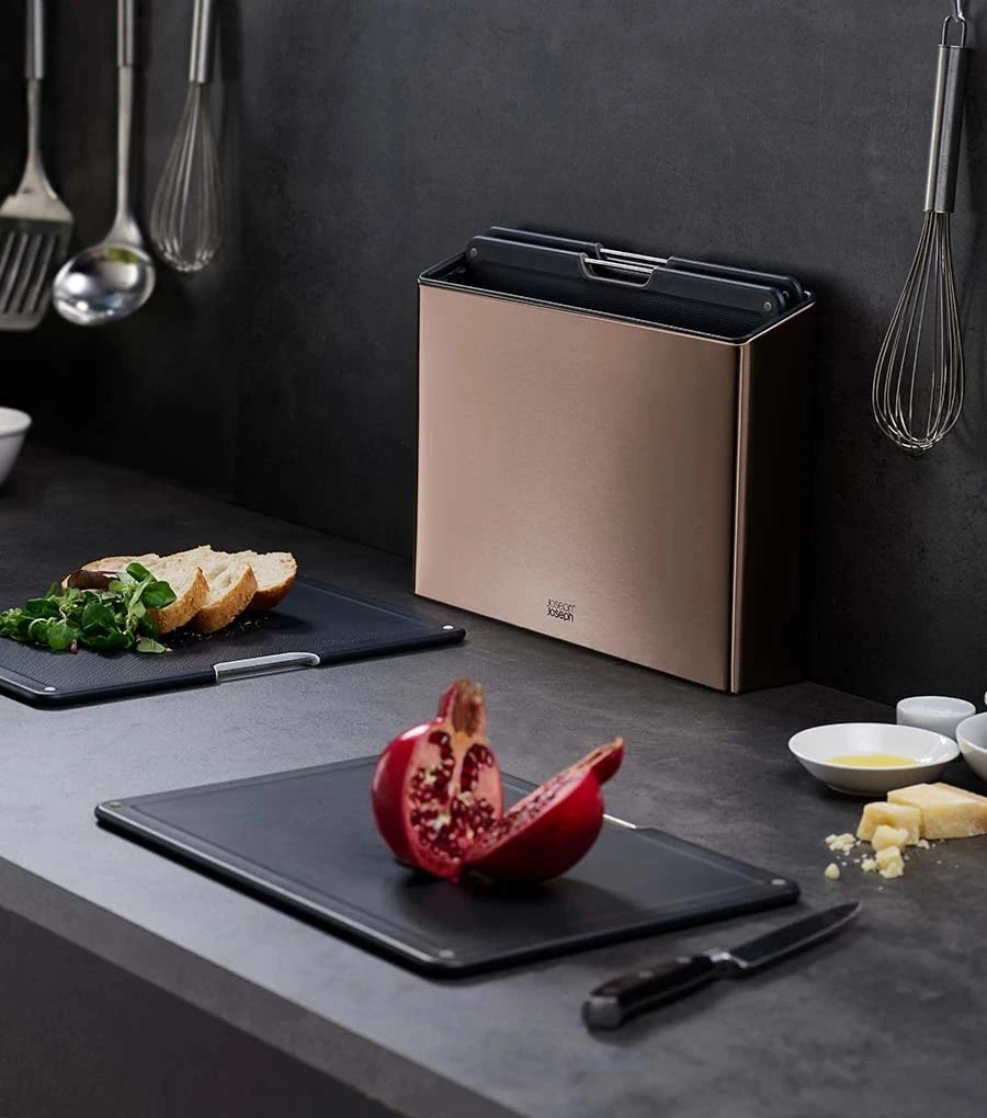 Bộ thớt Joseph Joseph Folio 4 món vỏ màu đồng 60172