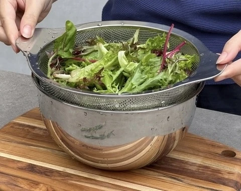 Bộ tô trộn và rổ inox Kaiyo size 24cm 8936212083079