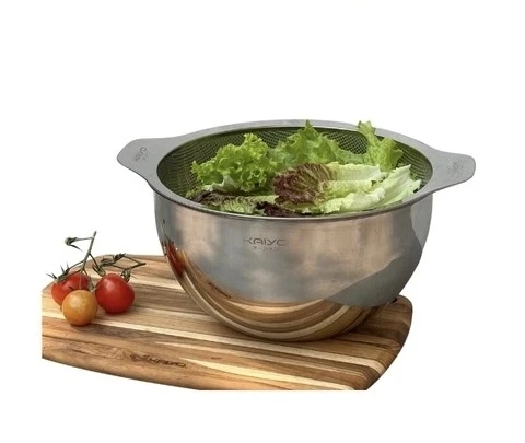 Bộ tô trộn và rổ inox Kaiyo size 24cm 8936212083079