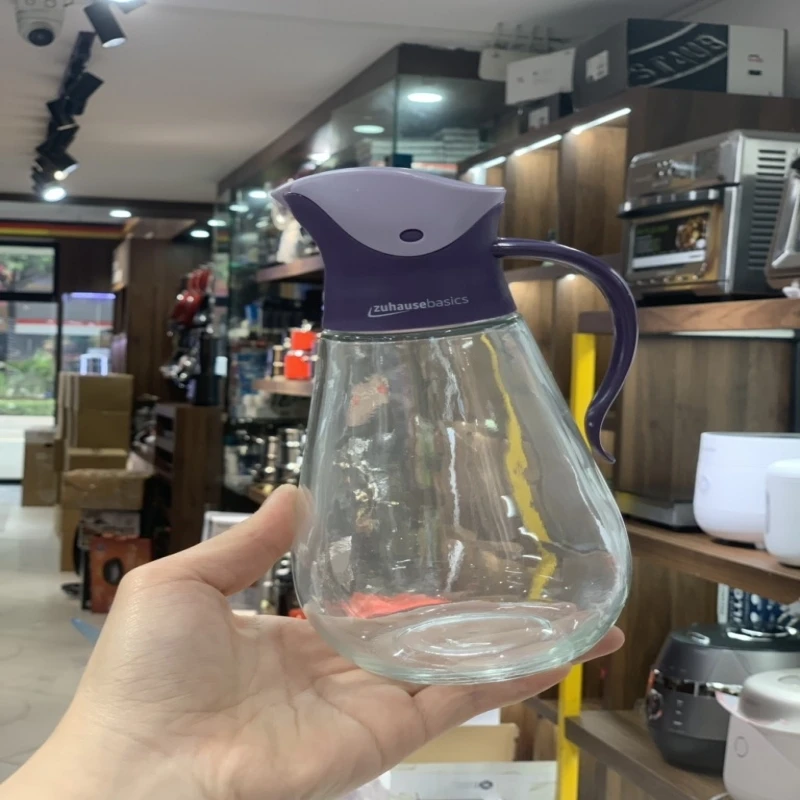 Chai dầu dấm Zuhause 550ml màu tím (dáng lùn)