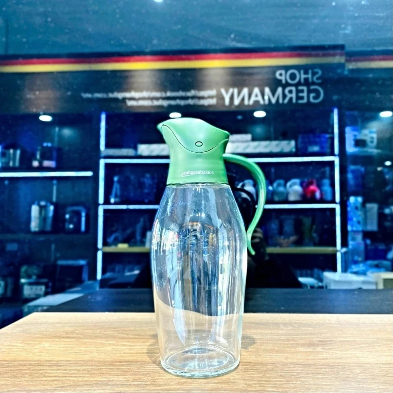 Chai dầu dấm Zuhause Basics 550ml màu xanh lá cây