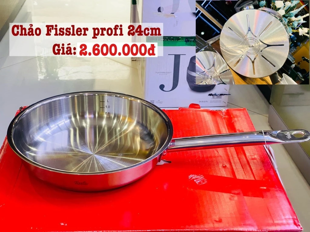 Chảo inox Fissler Original Profi 24cm