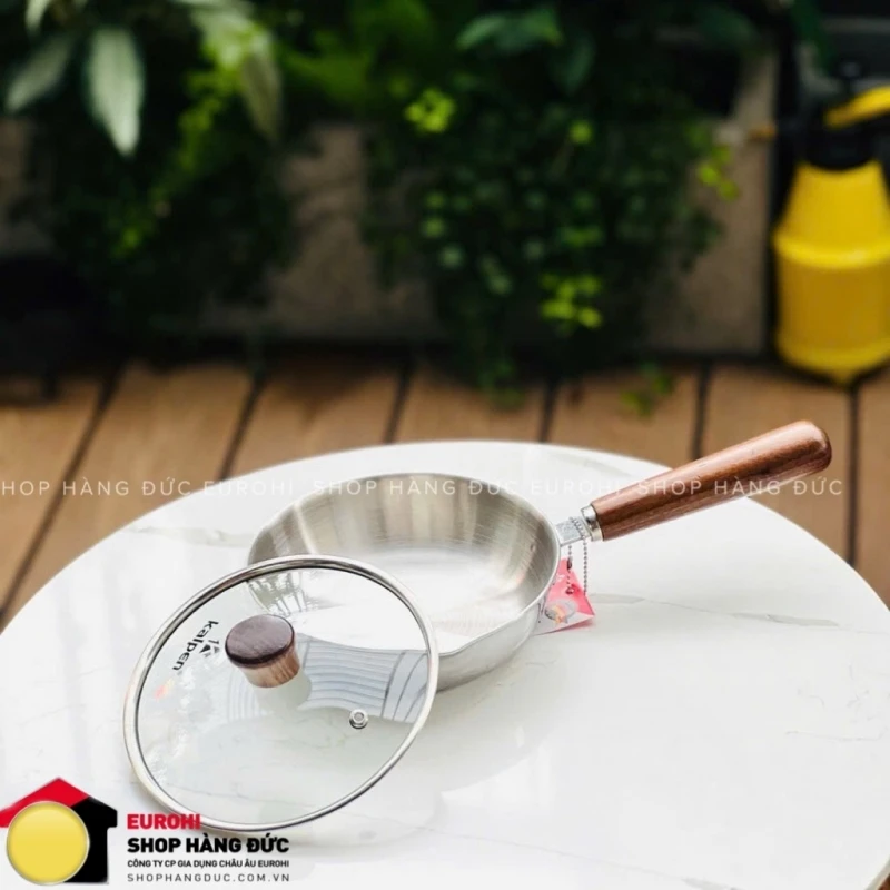 Chảo inox Kalpen có miệng rót 16cm (RM16)