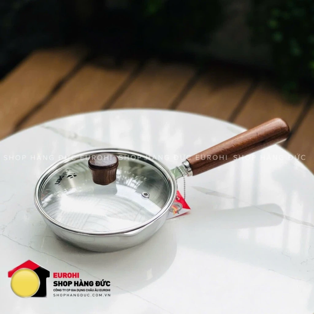 Chảo inox Kalpen có miệng rót 16cm (RM16)