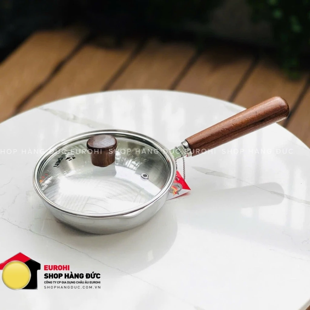 Chảo inox Kalpen có miệng rót 16cm (RM16)