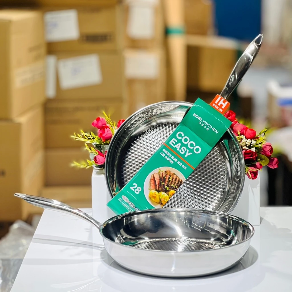 Chảo inox nông lòng Edelkochen Coco Collection 28cm