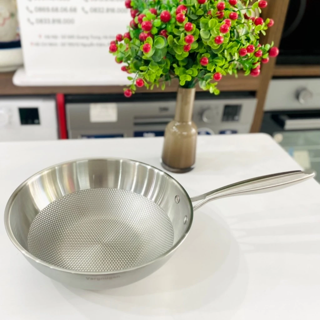 Chảo inox sâu lòng tổ ong Vergnugen 28cm