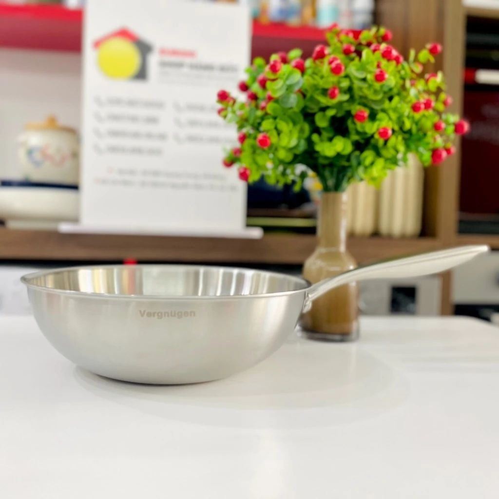 Chảo inox sâu lòng tổ ong Vergnugen 28cm