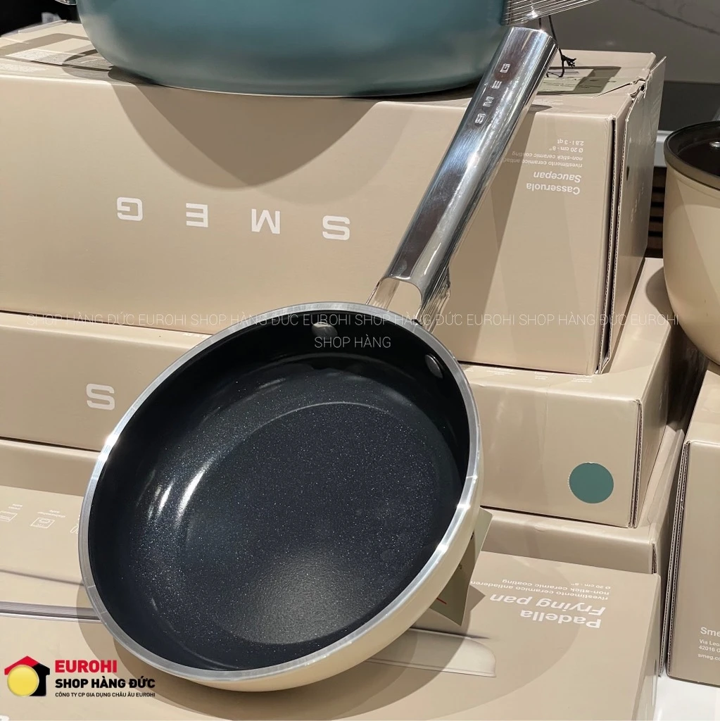 Chảo rán Smeg FPF2002CRM 20cm màu kem