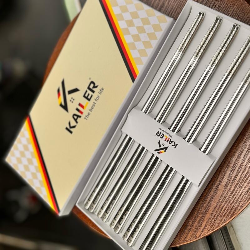 Đũa inox 316 Kailer (Hộp 10 đôi), KL-8386
