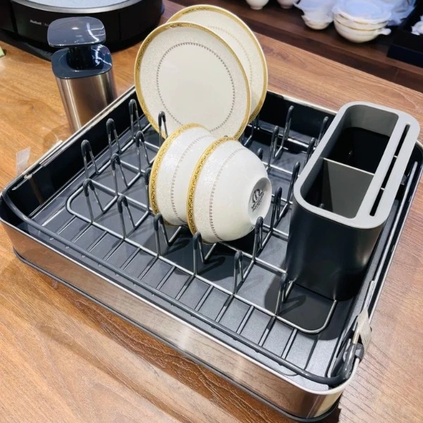 Giá úp bát thông minh Joseph Joseph kèm Bình đựng nước rửa tay 85189