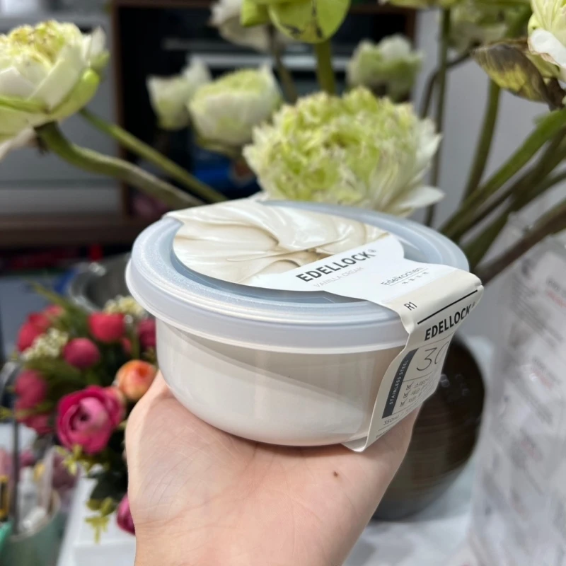 Hộp đựng thực phẩm inox Edelkochen Edellock Collection màu Vanilla Cream 350ml