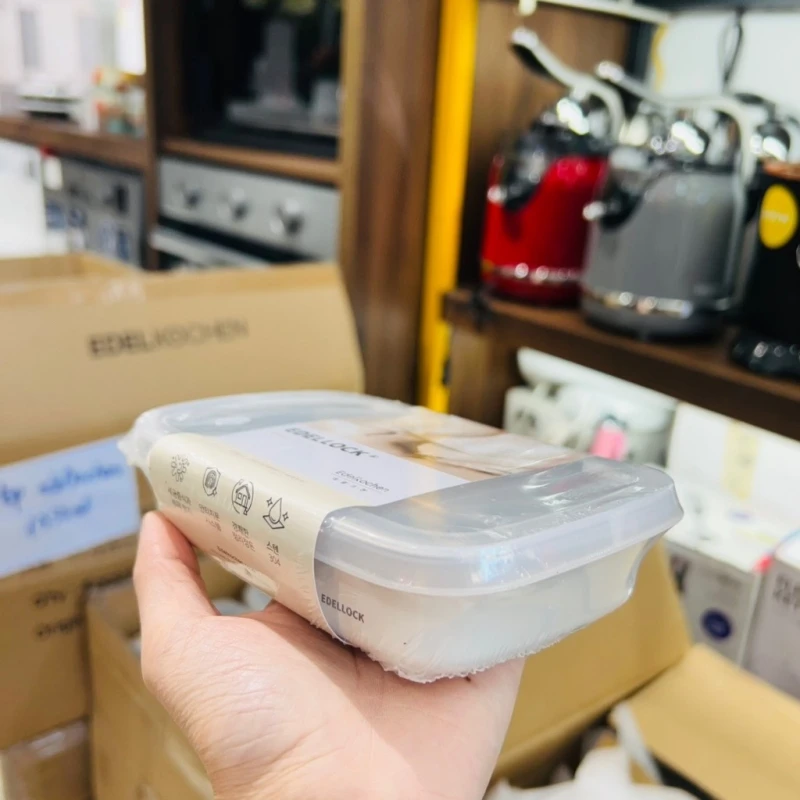 Hộp đựng thực phẩm inox Edelkochen Edellock Collection màu Vanilla Cream 400ml