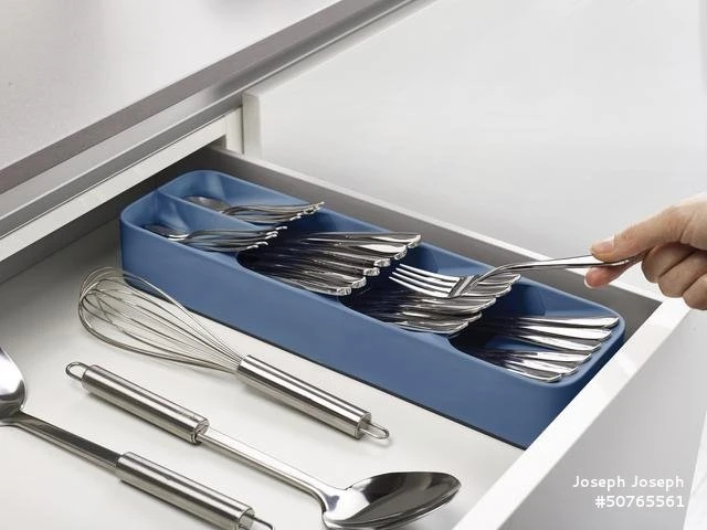 Khay đựng dao thìa dĩa Joseph Joseph DrawerStore Compact Sky Edition 85181
