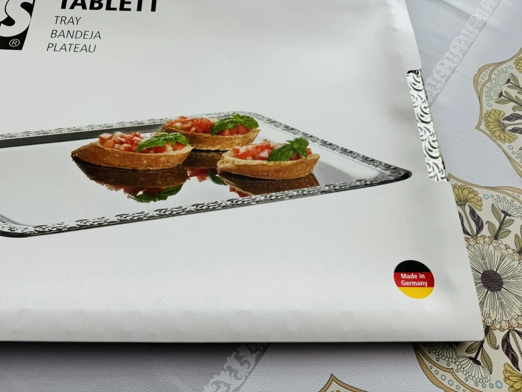 Khay inox Shcutzfolie APS 43x21cm (Made in Germany)
