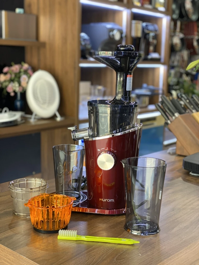 Máy ép chậm Hurom Diva H100 (Màu đỏ đô)