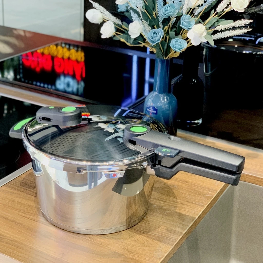Nồi áp suất Fissler Vitaquick Green 4,5L (kèm xửng hấp)