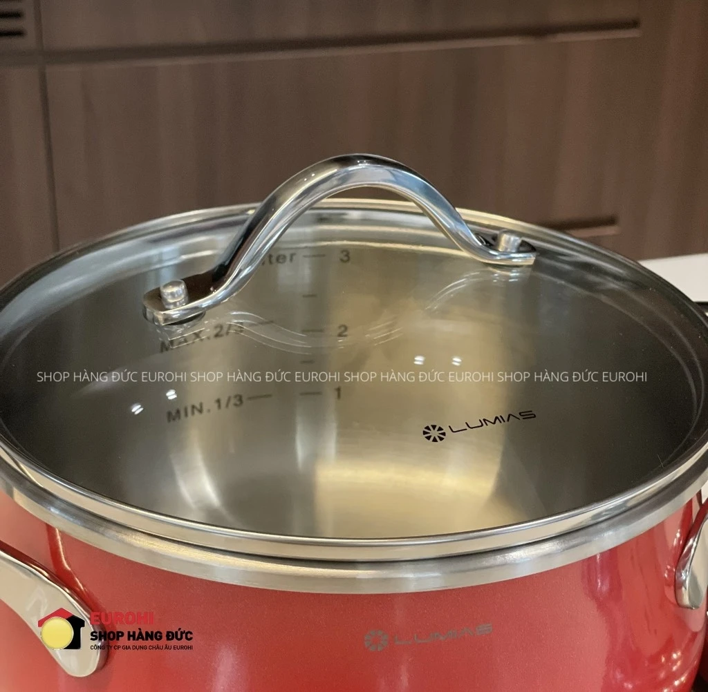 Nồi áp suất Lumias 20cm 3L LPC-068 (màu đỏ)