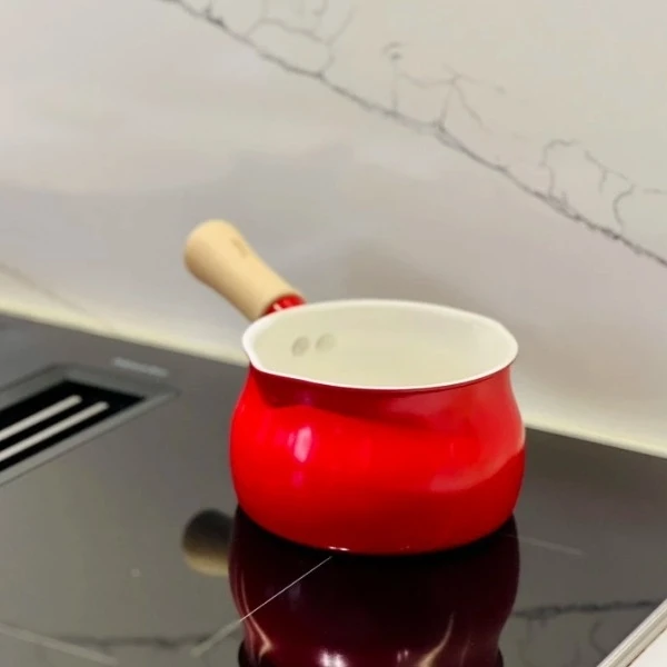 Quánh mini chống dính Ceramic Todaii cán gỗ 13cm