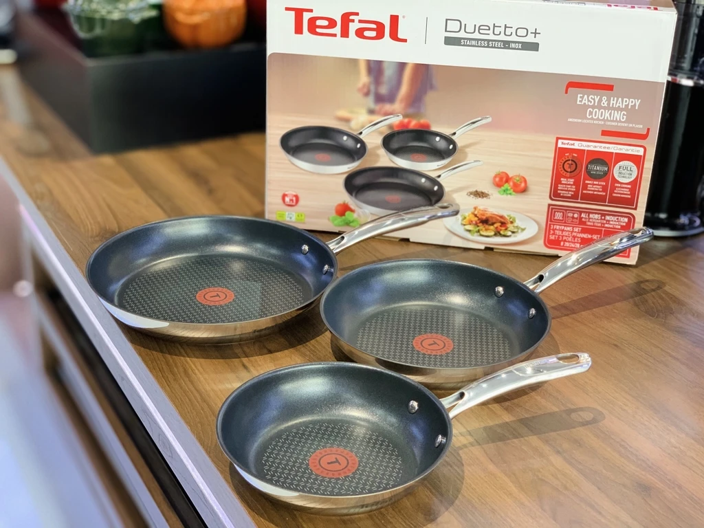 Set 3 chảo Tefal Duetto 20-24-28CM