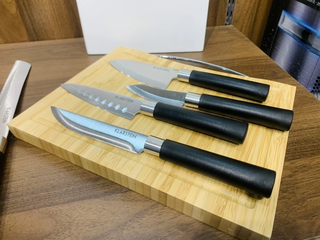 Set dao Klarstein Kitano Plus 9 món (kèm thớt gỗ)