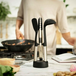 Bộ 3 dụng cụ nấu ăn silicone Joseph Joseph Elevate Fusion Steel