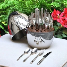 Bộ dao thìa dĩa Keller 24 món hình quả trứng