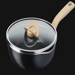 Chảo sâu lòng Tefal 22cm màu đen nhám có nắp