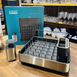 Giá úp bát thông minh Joseph Joseph kèm Bình đựng nước rửa tay 85189