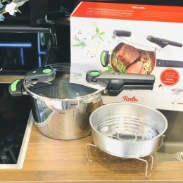 Nồi áp suất Fissler Vitaquick Green 4,5L (kèm xửng hấp)
