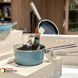 Quánh SMEG SPF2012EGM 20cm màu xanh ngọc (vung kính)