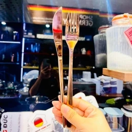 Set dao dĩa Edelkochel màu đồng