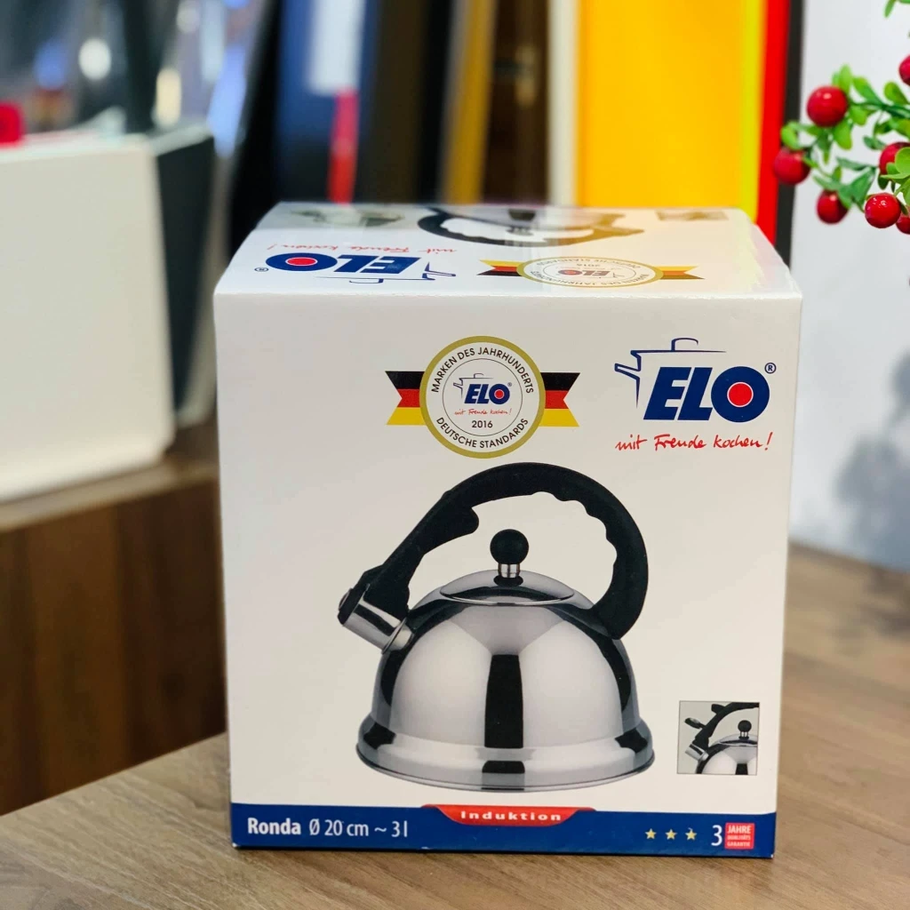 Ấm đun bếp từ Elo Ronda 2,4L màu inox