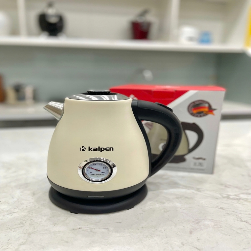 Ấm đun nước siêu tốc Kalpen KK91W 1.7L màu kem