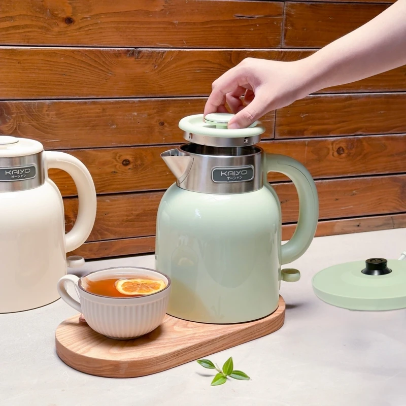 Ấm siêu tốc 2 lớp cooltouch 1,5L Kaiyo màu xanh mint