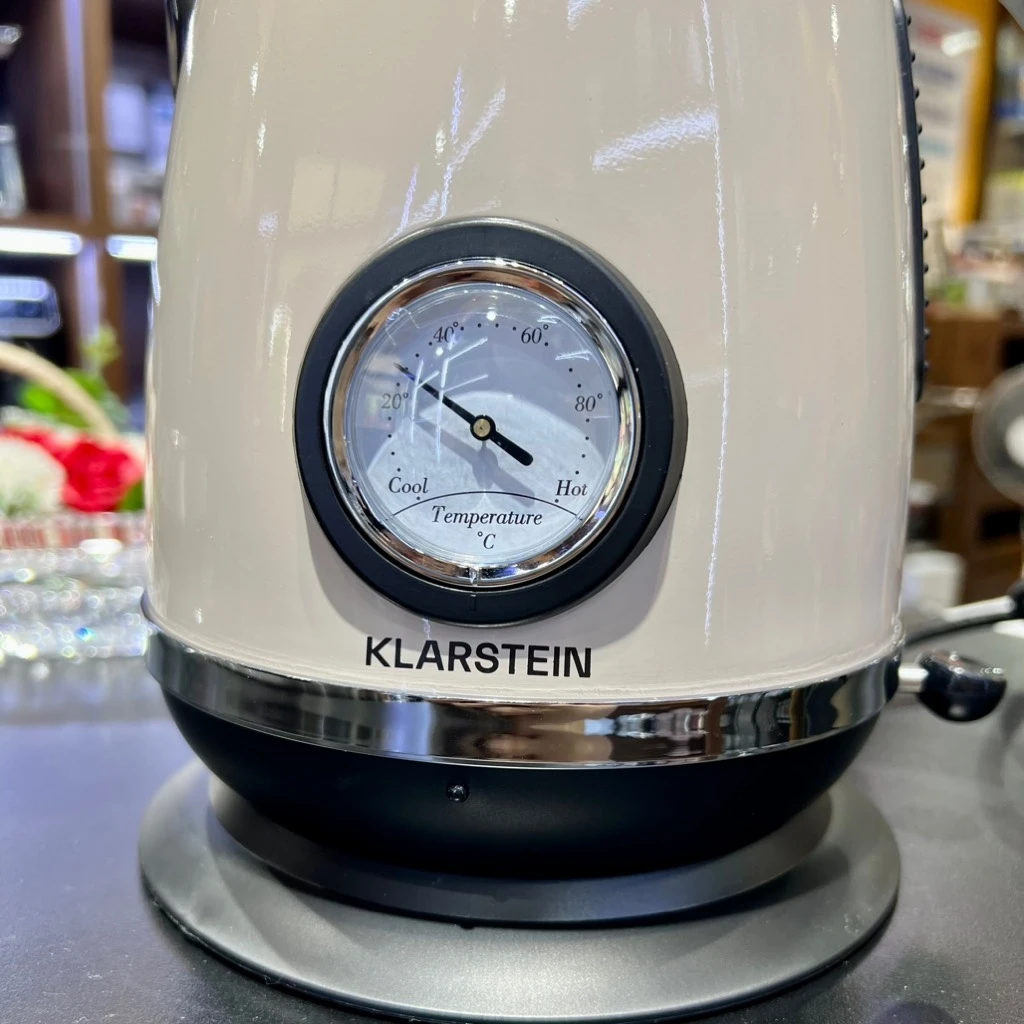 Ấm siêu tốc Klarstein 1,7L màu kem