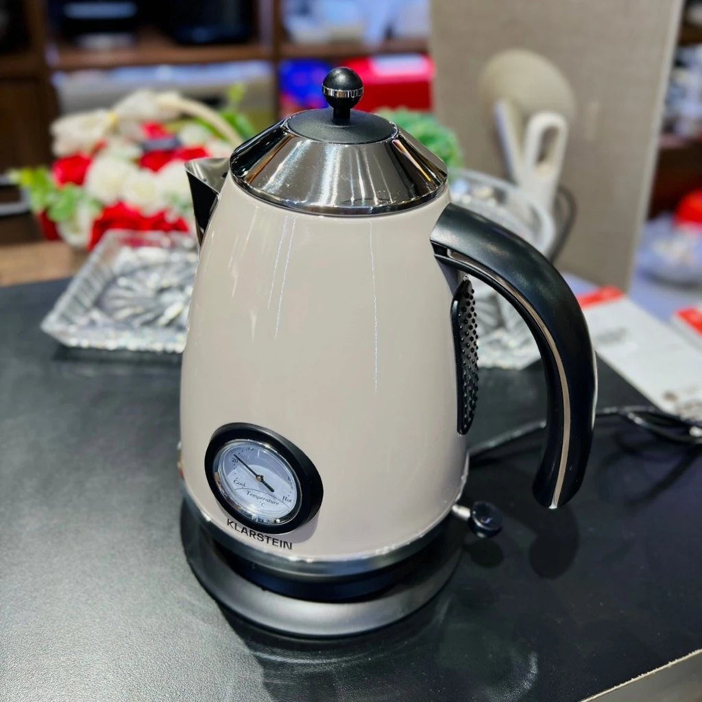 Ấm siêu tốc Klarstein 1,7L màu kem