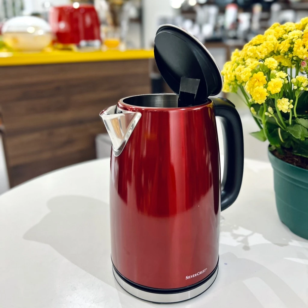 Ấm siêu tốc Silvercrest 1,7L 3100W màu đỏ
