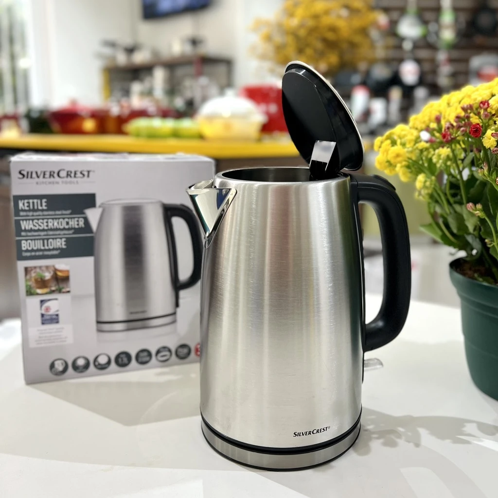 Ấm siêu tốc Silvercrest 3100W 1.7L inox
