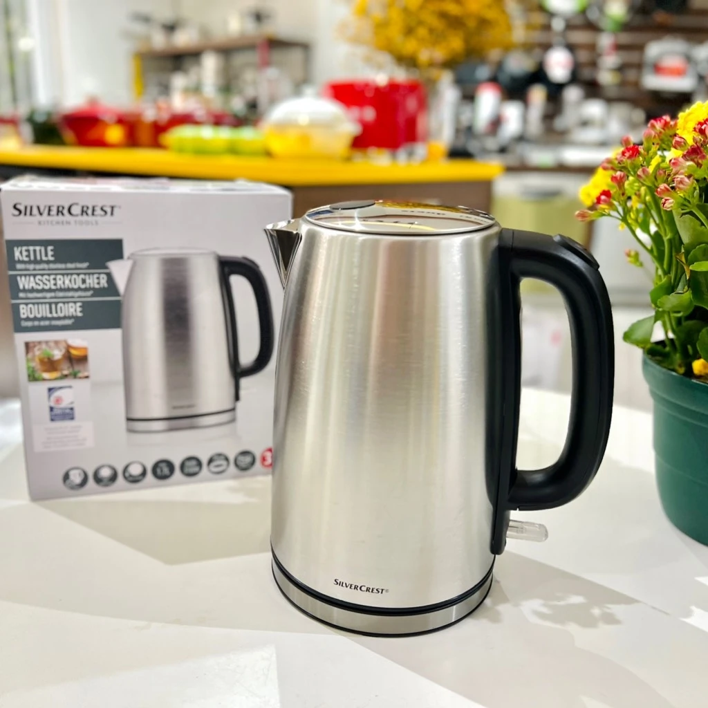 Ấm siêu tốc Silvercrest 3100W 1.7L inox