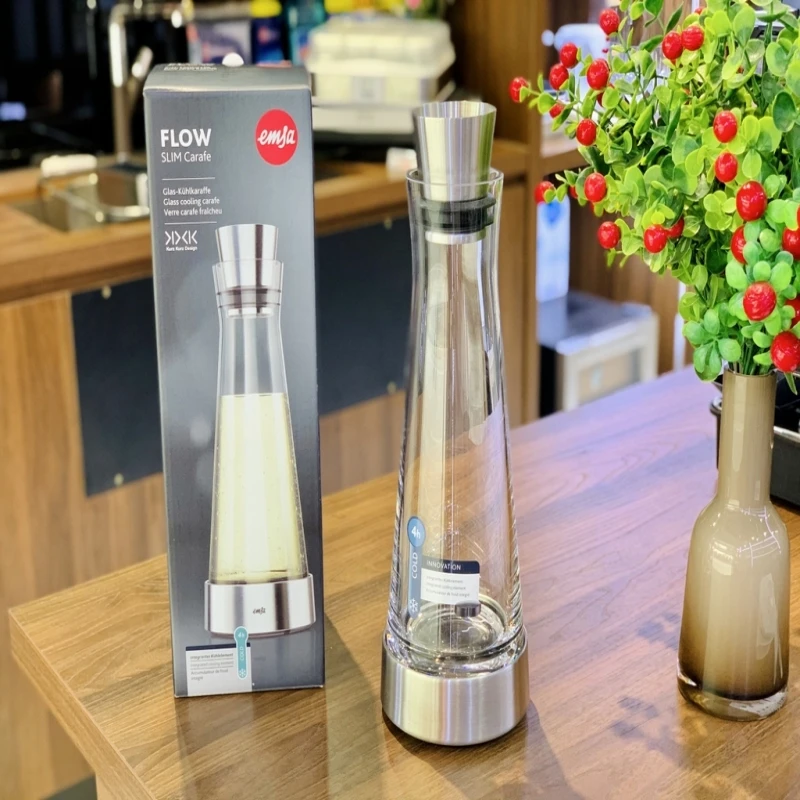 BÌNH THỦY TINH GIỮ LẠNH EMSA FLOW SLIM 1 LÍT