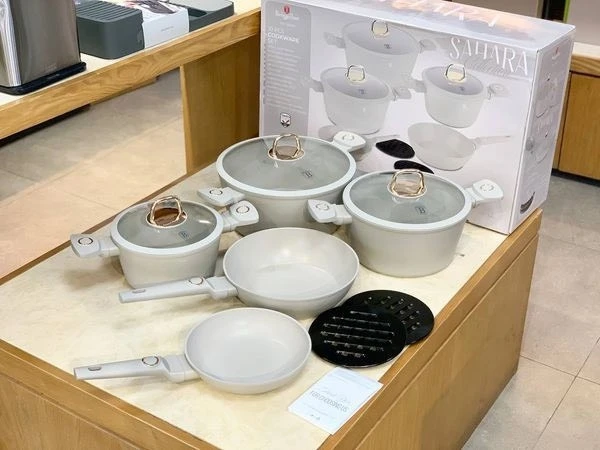 Bộ nồi Berlinger Haus BH/8080 10 món màu kem