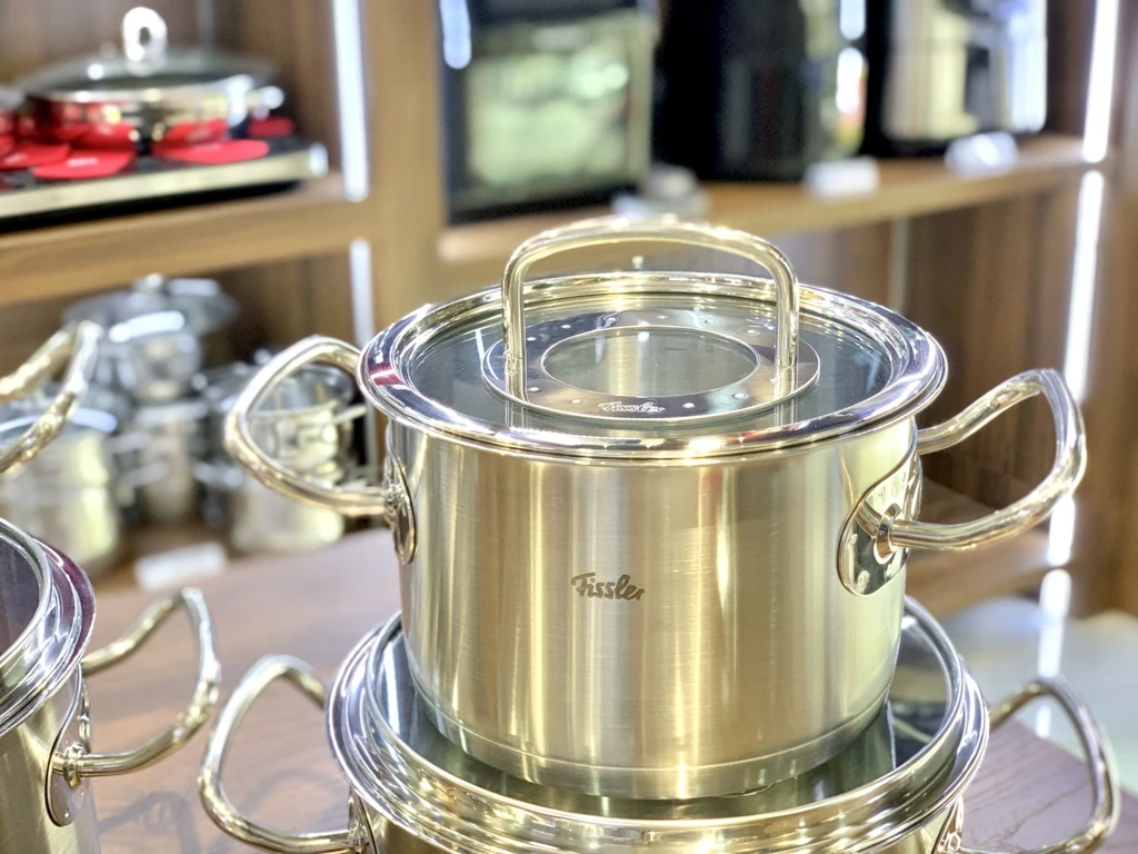 Bộ nồi Fissler Original Profi Collection 5 món (có chảo cán dài)