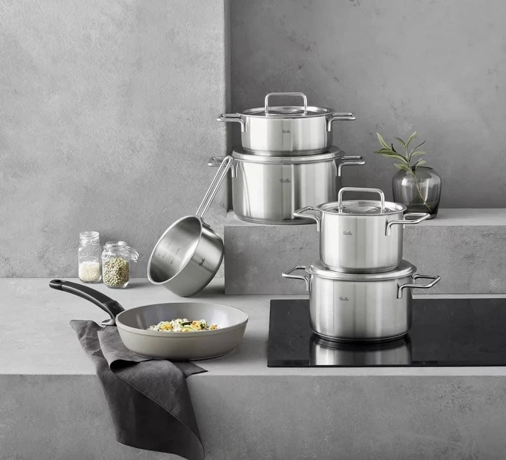 Bộ nồi Fissler Pure Collection 6 món ( 5 nồi + 1 chảo)